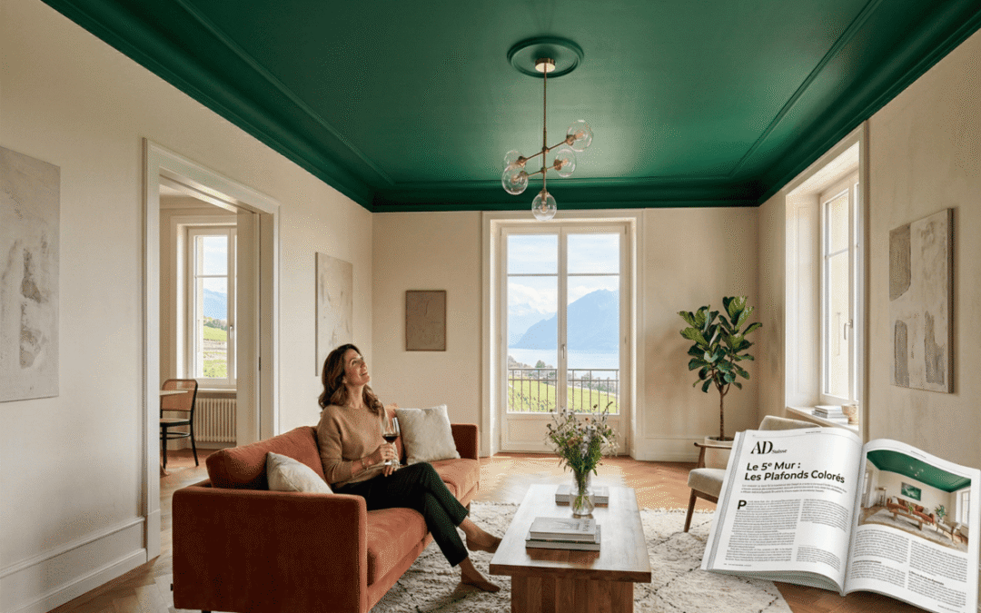 Le plafond coloré : pourquoi le 5e mur de votre maison mérite enfin qu&rsquo;on s&rsquo;en occupe
