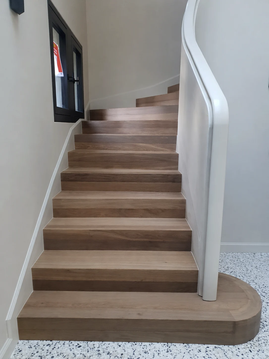 Revetement escalier en parquet